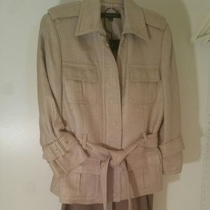 Anne Klein Woven Jacket and Pant Suit